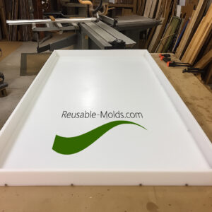 two epoxy resin molds combined into one large mold for casting